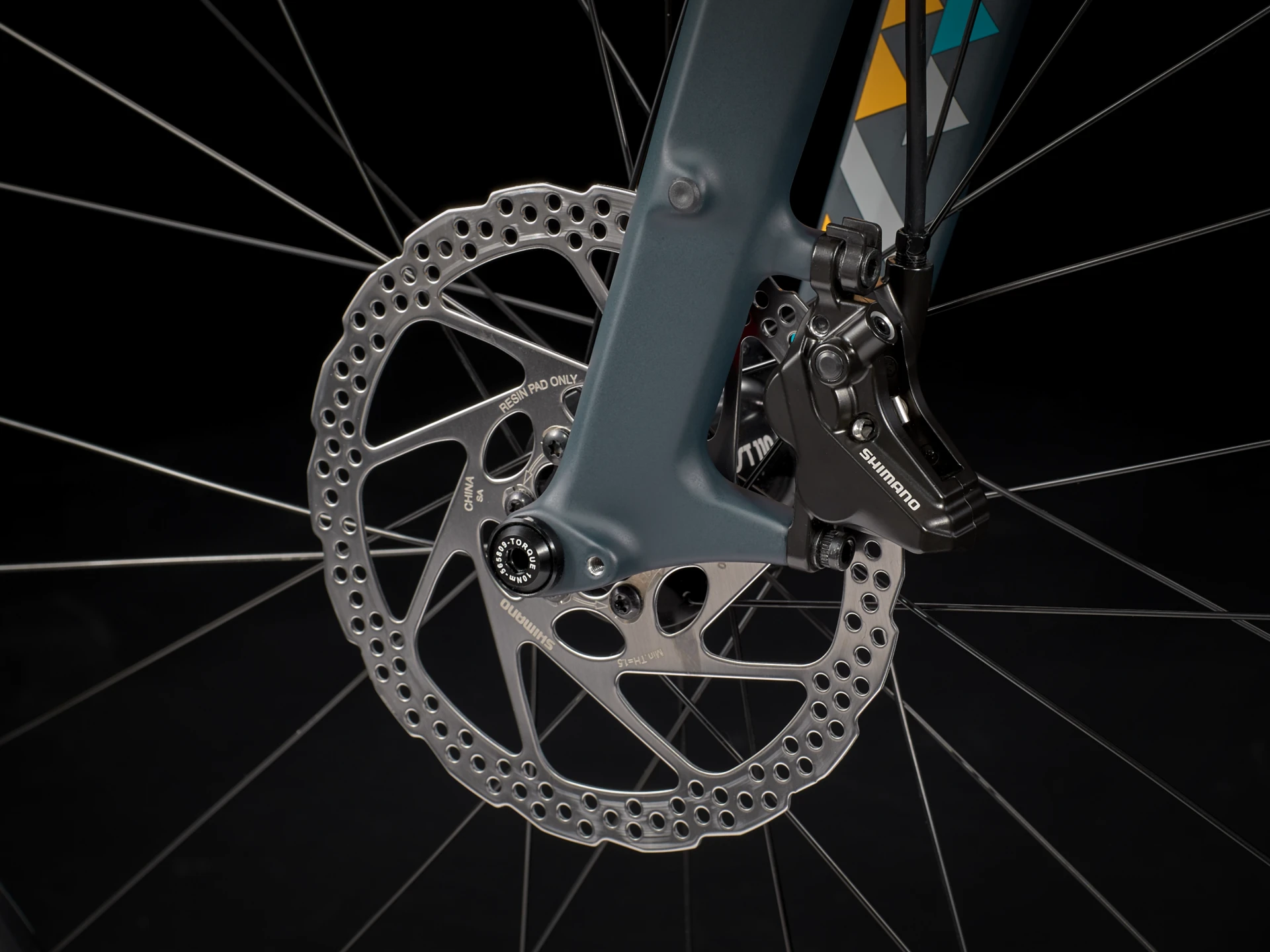 All new Hydraulic disc brakes on Velocity Cycle at Spokes & Saddle